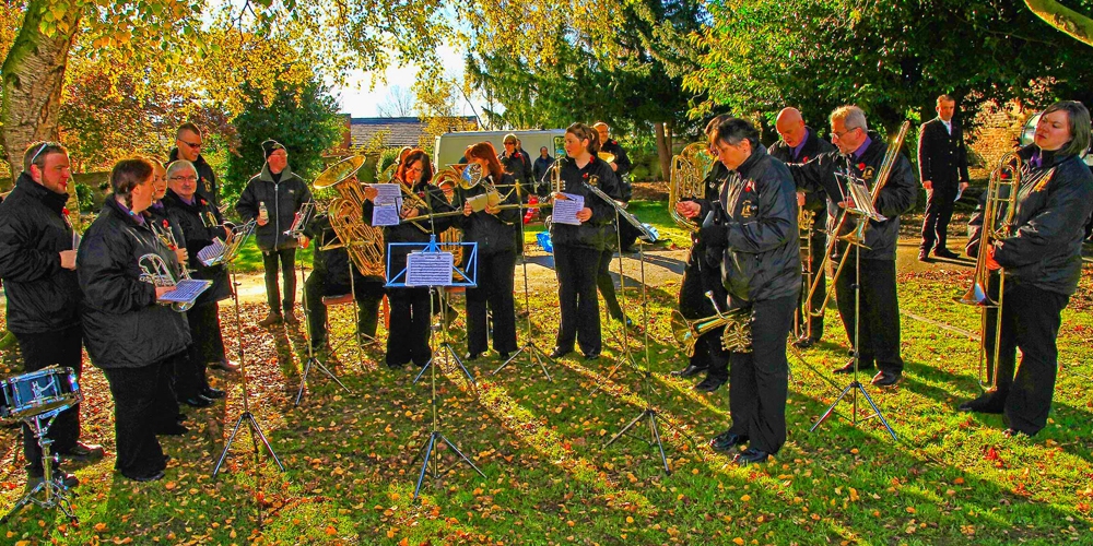 Staveley Town Council Parade - Ireland Colliery Chesterfield Band - 10th Nov 2013 Staveley Town Council Parade 10/11/13 P10
