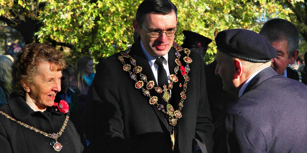 Staveley Town Council Parade - Mayor and Mayoress of Chesterfield - 10th Nov 2013 Staveley Town Council Parade 10/11/13 P7